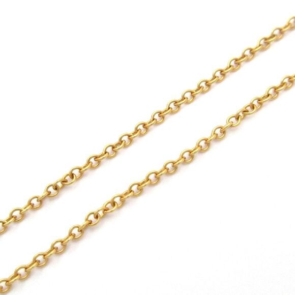 Tiffany & Co (tiffany & Co) Necklace Viser Yard 18K Yellow Gold X Diamond 1P - Picture 7 of 8